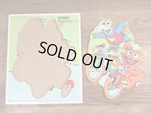 80年代頃のマペットベイビーズのビンテージのウッドパズル