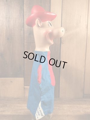 60年代頃のハンナバーベラの早撃ちマックのビンテージのハンドパペットドール