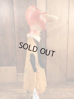 60年代頃のフリントストーンのディノのビンテージのパペット人形