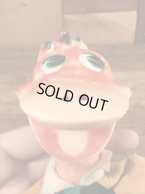 60年代頃のフリントストーンのディノのビンテージのパペット人形