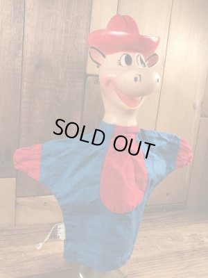 60年代頃のハンナバーベラの早撃ちマックのビンテージのハンドパペットドール