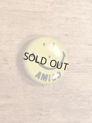 70年代頃のスマイルのビンテージの缶バッジ