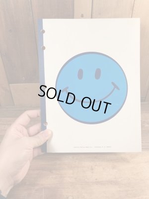 70’sのスマイルフェイスのヴィンテージのノートブック