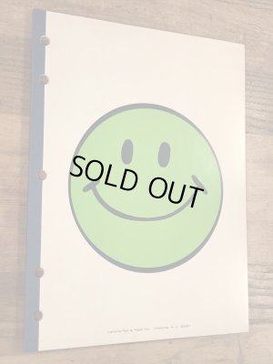 70年代頃のスマイルフェイスのビンテージのノートブック