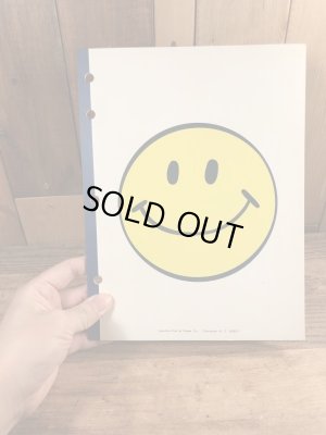 70’sのスマイルフェイスのヴィンテージのルーズリーフ