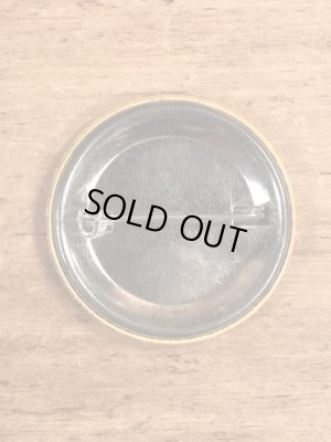 80’sのメッセージとスマイルが描かれたヴィンテージの缶バッジ