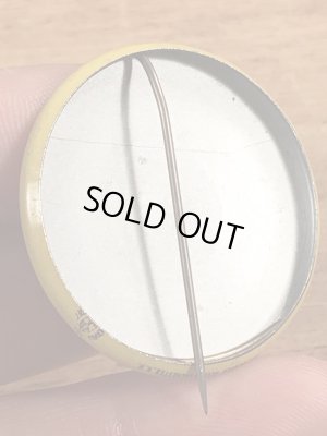 70’sのPeople Above Politicsのスマイルフェイスのヴィンテージの缶バッチ