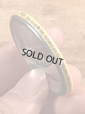 80年代頃のメッセージとスマイルが描かれたビンテージの缶バッチ