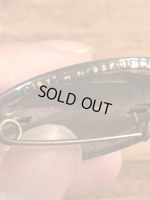 70’sのスマイルフェイスのキャラクターのヴィンテージの缶バッチ