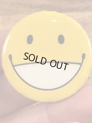 70年代頃のスマイルのビンテージの缶バッジ