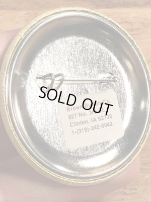 70’sのScabs Ugh!のスマイルフェイスのヴィンテージの缶バッチ