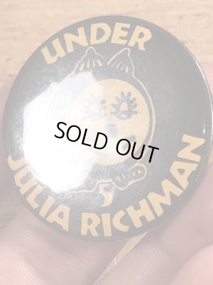 70’sのスマイルフェイスのキャラクターのヴィンテージの缶バッチ