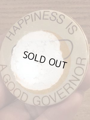 80’sの選挙時のスマイルフェイスのヴィンテージの缶バッジ