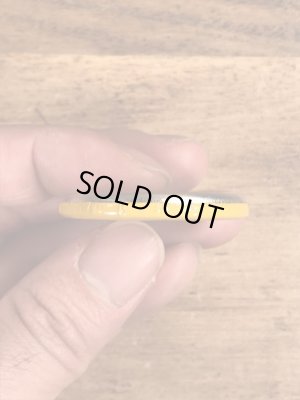 70’sの企業物のスマイルフェイスのヴィンテージの缶バッチ