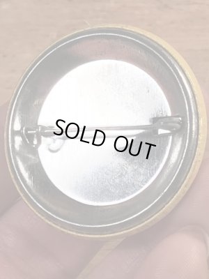 80年代頃のメッセージとスマイルが描かれたビンテージの缶バッチ