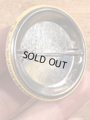 80’sのメッセージとスマイルが描かれたヴィンテージの缶バッジ