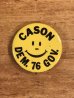 70年代頃のCason Dam.76 Gov.のスマイルフェイスのビンテージの缶バッジ