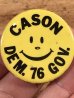 70年代頃のCason Dam.76 Gov.のスマイルフェイスのビンテージの缶バッジ