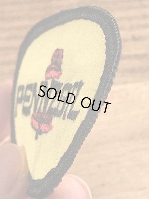 70年代頃のペンゾイルのビンテージの刺繡ワッペン