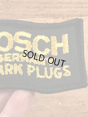 70’sのボッシュスパークプラグのヴィンテージの刺繡パッチ