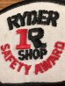 70年代頃のRyder Shop Safety Awardのビンテージの刺繡ワッペン