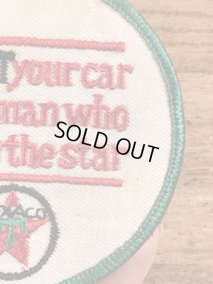 70’sのTexacoのヴィンテージの刺繍パッチ