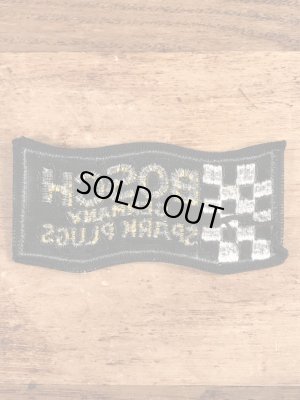 70’sのボッシュスパークプラグのヴィンテージの刺繡パッチ