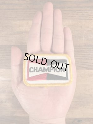 70’sのチャンピオンスパークプラグのヴィンテージの刺繡パッチ