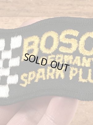 70年代頃のボッシュスパークプラグのビンテージの刺繡ワッペン