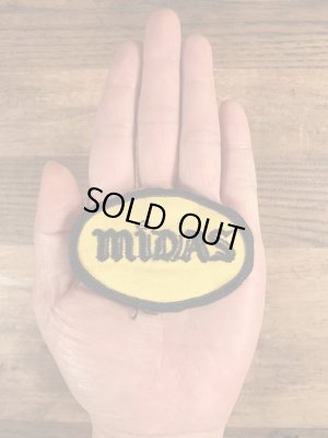 70年代頃のMidasのビンテージの刺繡ワッペン