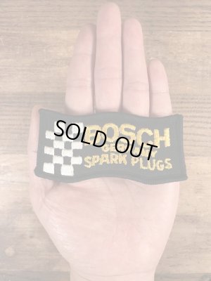 70年代頃のボッシュスパークプラグのビンテージの刺繡ワッペン