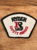 70年代頃のRyder Shop Safety Awardのビンテージの刺繡ワッペン