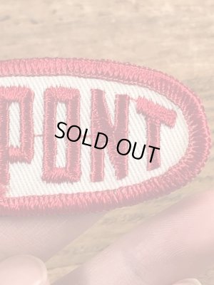 70’sのDu Pontのヴィンテージの刺繡パッチ