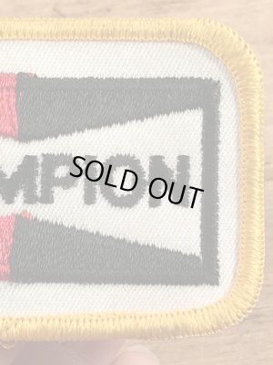 70’sのチャンピオンスパークプラグのヴィンテージの刺繡パッチ