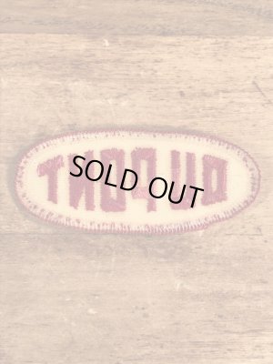 70’sのDu Pontのヴィンテージの刺繡パッチ