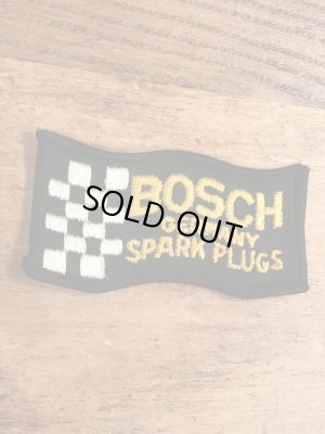 70年代頃のボッシュスパークプラグのビンテージの刺繡ワッペン