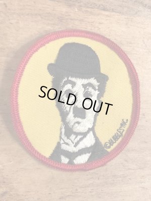 70年代頃のチャールズチャップリンのビンテージの刺繡ワッペン