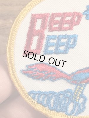 70年代頃のルーニーテューンズのロードランナーのビンテージの刺繡ワッペン