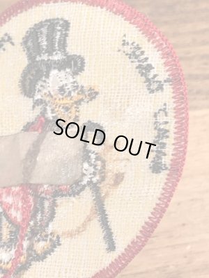 70年代頃のディズニーのスクルージマクダックのビンテージの刺繡ワッペン