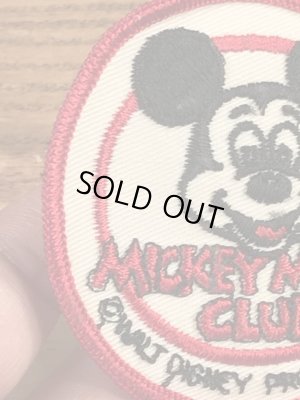 70年代頃のディズニーのミッキーマウスクラブのビンテージの刺繡ワッペン