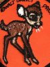70年代頃のディズニーのバンビのビンテージの刺繡ワッペン