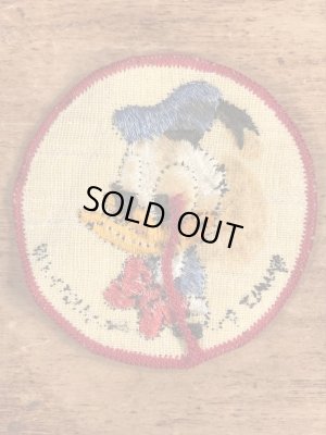 70’sのディズニーのドナルドダックのヴィンテージの刺繡パッチ