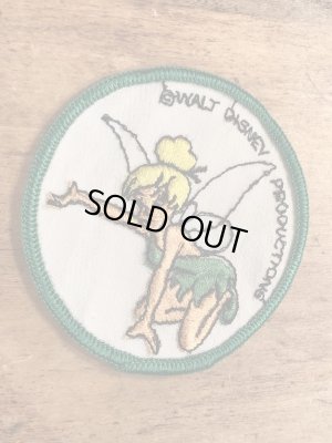 70年代頃のディズニーのティンカーベルのビンテージの刺繡ワッペン