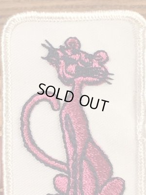 70年代頃のピンクパンサーのビンテージの刺繡ワッペン