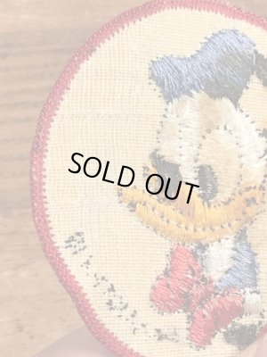 70’sのディズニーのドナルドダックのヴィンテージの刺繡パッチ