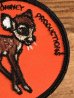 70’sのディズニーのバンビのヴィンテージの刺繡パッチ