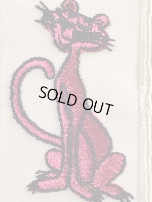 70年代頃のピンクパンサーのビンテージの刺繡ワッペン