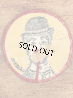 70’sのチャールズチャップリンのヴィンテージの刺繡パッチ