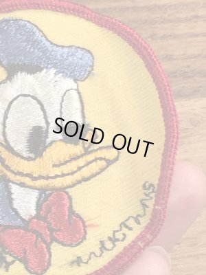 70’sのディズニーのドナルドダックのヴィンテージの刺繡パッチ