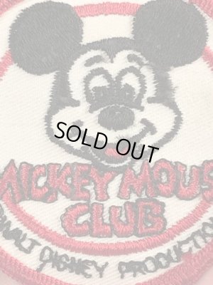 70年代頃のディズニーのミッキーマウスクラブのビンテージの刺繡ワッペン